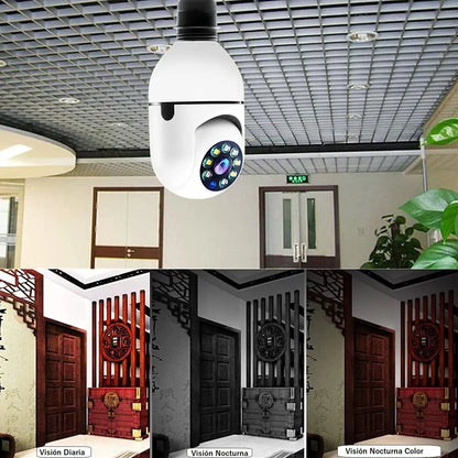 Cámara de Seguridad Inteligente 360° - Instalación Instantánea